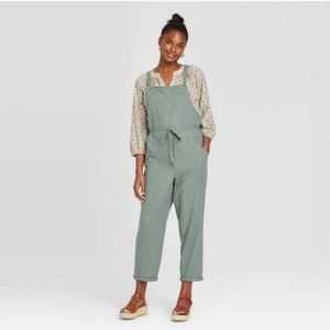 Universal Thread Square Neck Linen Overall Jumpsuit
